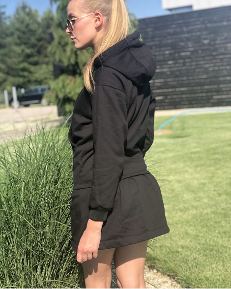 Šaty dámské Diesel Black Gold mikinové černé